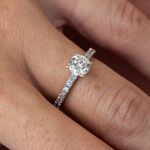 Anel Solitário 0,2 CT