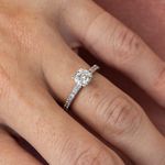 Anel Solitário 0,2 CT