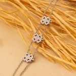 Pulseira Trevos Corrente Dupla