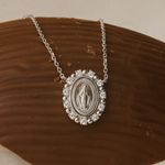 Colar Medalha Nossa Senhora Das Graças Intercalado  18 mm