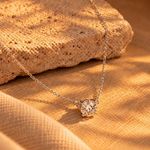 Colar Solitário Moissanite 8 mm