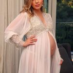 Robe Longo em Tule e Renda Thaeme 