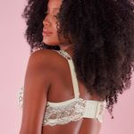 Sutiã Amamentação com Aro em Renda Pérola Bicolor Amor Em Mim