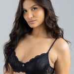 Sutiã Em Renda com Aro Raiane Preto 