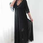 Robe Longo em Tule Isadora Preto - Laura Duncan