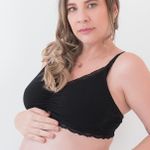 Top Amamentação Visco e Renda Isadora Preto - Laura Duncan