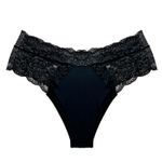 Calcinha em Renda Caleçon Isadora Preto - Laura Duncan