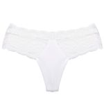 Calcinha em Renda Fio Duplo Isadora Branco - Laura Duncan