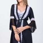 Conjunto Amamentação Isadora Preto e Branco- Laura Duncan