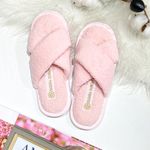 Chinelo Adulto Feminino Tira Transpassada Pelúcia Encanto