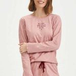 Pijama Feminino Manga longa e Calça Love is You