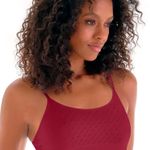 Sutiã Top Jacquard Estrelado com Bojo Removível sem Costura