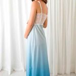 Camisola Longa Degrade Azul