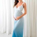 Camisola Longa Degrade Azul