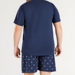 Pijama Masculino Plus Size Manga Curta Match Point