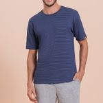 Pijama Manga Curta Masculino Navy