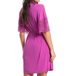 Robe Feminino Curto Com Renda Manu Colors Cereja - Daniela Tombini