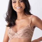 Sutiã Amamentação com Aro em Renda Sara Blush - Thanandra Torres