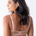 Sutiã Amamentação com Aro em Renda Sara Blush - Thanandra Torres