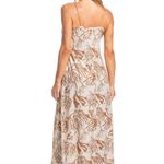Vestido Midi Sybille Estampado Victoria Algas Caramelo - Daniela Tombini