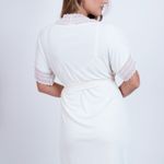 Robe curto com Renda Off White Josi