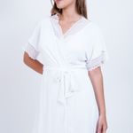 Robe curto com Renda Branco Josi