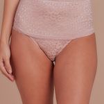 Calcinha Cintura Alta Em Renda Blush Marina