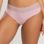 Calcinha Biquíni em Algodão com Renda Bella