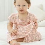 Camisola Infantil Rosa Sweet Stripes - Ella Monti