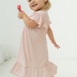Camisola Infantil Rosa Sweet Stripes - Ella Monti