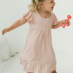 Camisola Infantil Rosa Sweet Stripes - Ella Monti