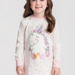 Pijama Infantil Manga Longa e Calça Mundo dos Sonhos