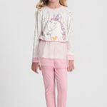Pijama Infantil Manga Longa e Calça Mundo dos Sonhos