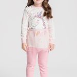 Pijama Infantil Manga Longa e Calça Mundo dos Sonhos