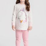 Pijama Infantil Manga Longa e Calça Mundo dos Sonhos