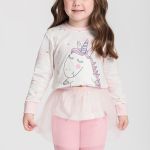 Pijama Infantil Manga Longa e Calça Mundo dos Sonhos