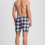 Kit 2 Bermudas Samba Canção Marinho e Xadrez Basic
