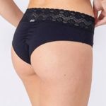 Calcinha Biquini Empina Bumbum em Algodão e Renda Luna