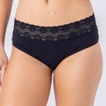 Calcinha Biquini Empina Bumbum em Algodão e Renda Luna