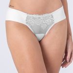 Calcinha Tanga Fio Duplo Microfibra com Renda Milla