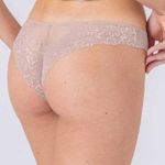 Kit com 7 Calcinhas Tanga Microfibra e Renda Tássia