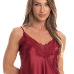 Camisola Curta em Cetim Violeta - Daniela Tombini