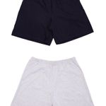 Kit Com 2 Bermudas Masculinas Preto E Mescla