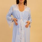 Robe Curto com Tule e Renda Azul Fernanda - Miss Victtoria