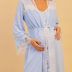Robe Curto com Tule e Renda Azul Fernanda - Miss Victtoria