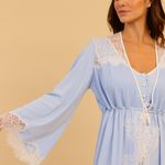 Robe Curto com Tule e Renda Azul Fernanda - Miss Victtoria
