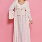 Camisola Longa Regata com Botões Poá Rosa Alice - Miss Victtoria