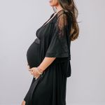 Robe Curto Viscolycra e Renda Larissa Preto