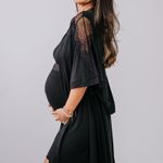 Robe Curto Viscolycra e Renda Larissa Preto
