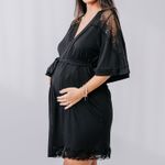 Robe Curto Viscolycra e Renda Larissa Preto